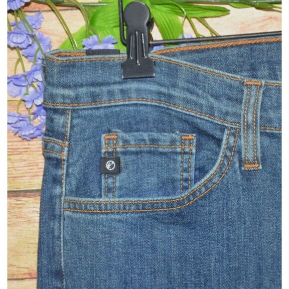 KanCan Jeans Women 15/31 Blue Mid Rise Flare Kick Stretch Denim - Picture 3 of 10